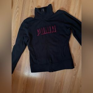 Black && Red Puma Juniors Sweater